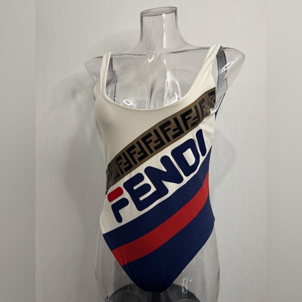 Fendi x Fila Swimsuit. Size 44. US Size 8.